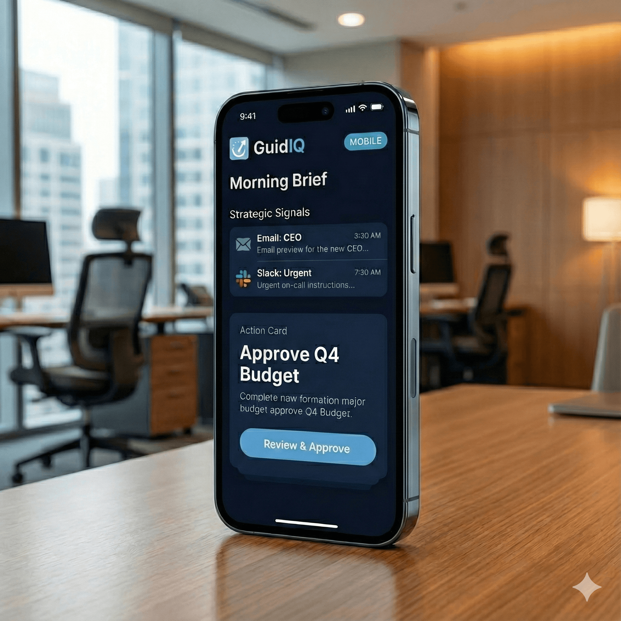 GuidIQ Executive Command Center